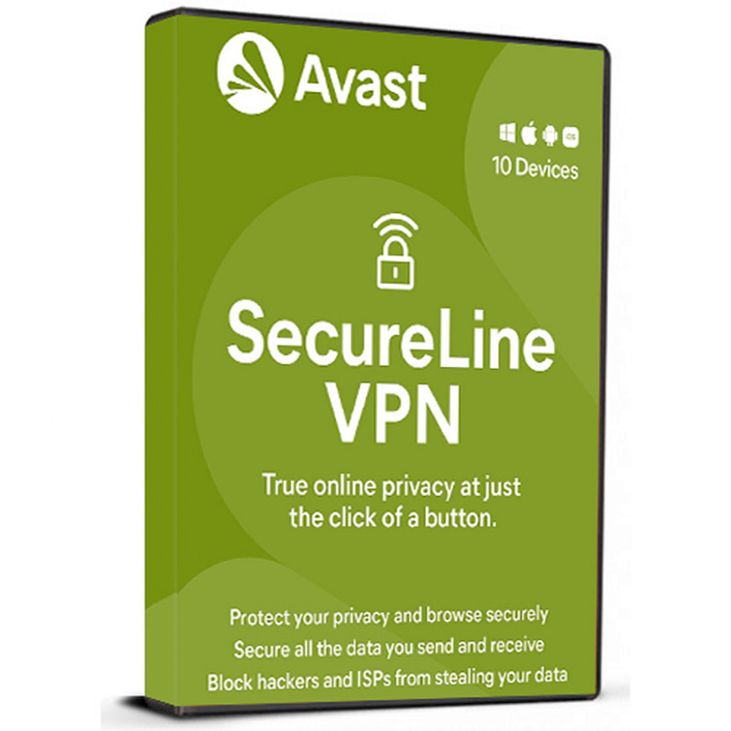 Avast SecureLine VPN (1 Year / 10 Devices License) (Subscription / Global)