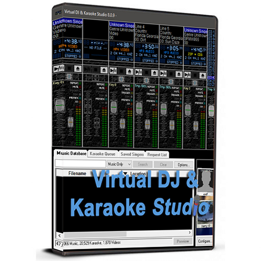 Virtual DJ Studio Virtual DJ and Karaoke Studio 8 (Lifetime License / Global)